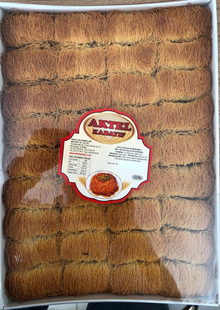 500 Gr Dikdörtgen Kızarmış Sarma Kadayıf